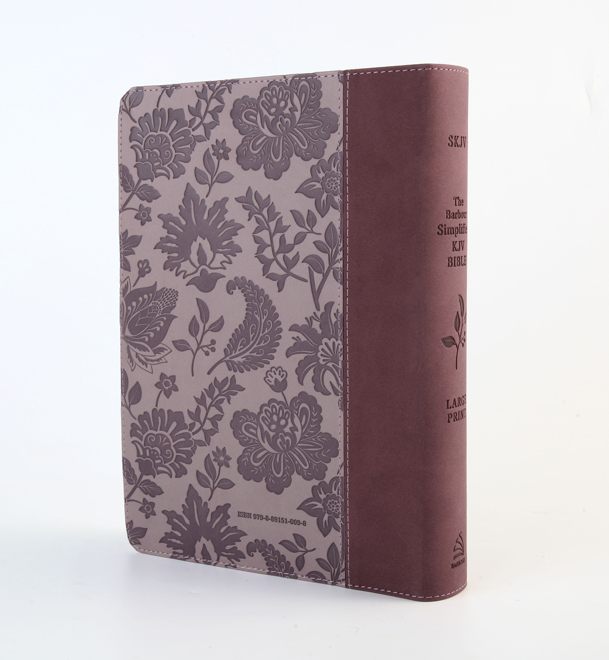 Barbour Simplified KJV--Large Print [Plum & Paisley]