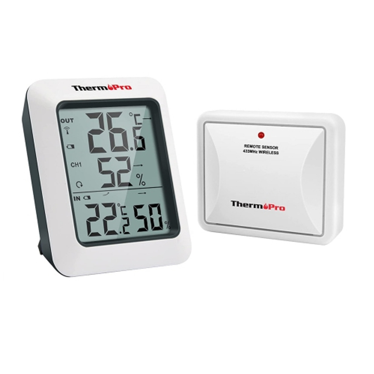 Indoor & Outdoor Thermometer with Hygrometer