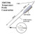 Digital handheld Thermometer with Alarm & 150mm long SS304 probe 1.8mm sharp point