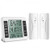 Wireless Digital Thermometers w/ 2 Remote Fridge Sensors Audible Alarm