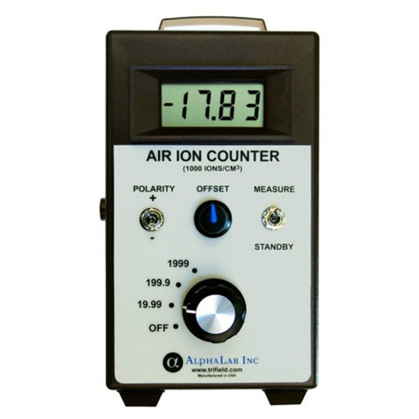 AlphaLab AIC Air Ion Counter Meter Reading +- Air Ions Densities