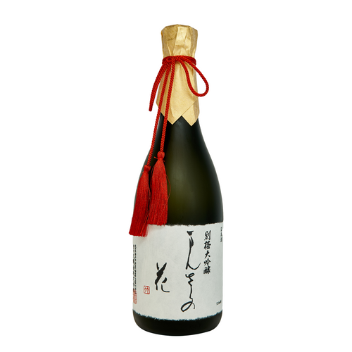 Mansaku No Hana Daiginjo Hinomaru Bekkaku, 720ml. Japanese sake. Rice wine. Hinomaru Jozo.