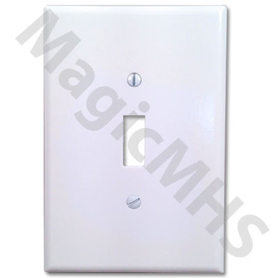 Standard Toggle Switch Cover Plate White
