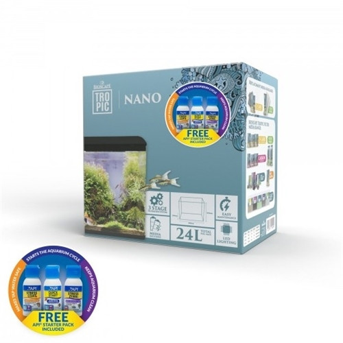 Bioscape Nano Aquarium Unit Black 24ltr 38 x 39 x 23cm