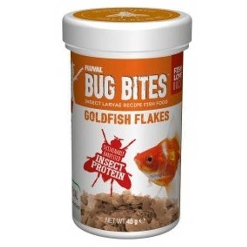 Fluval Bug Bites Goldfish Flakes