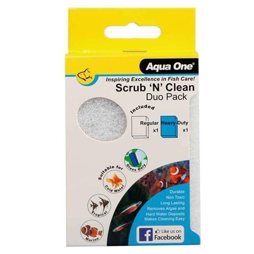 Aqua One Scrub N Clean Algae Pad Duo Pack