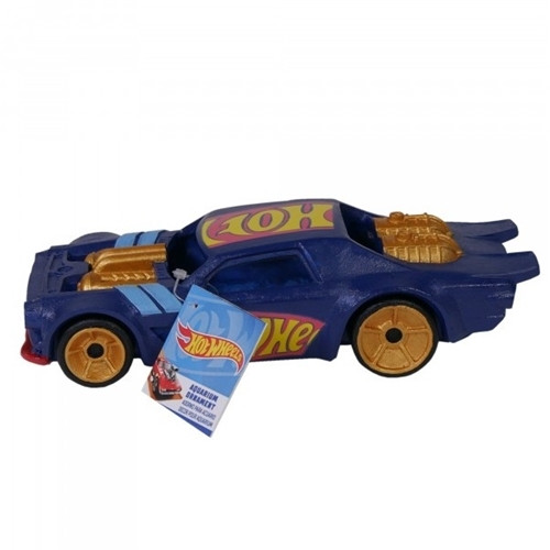 Penn Plax Hot Wheels Night Shifter Blue Large Aerating Ornament