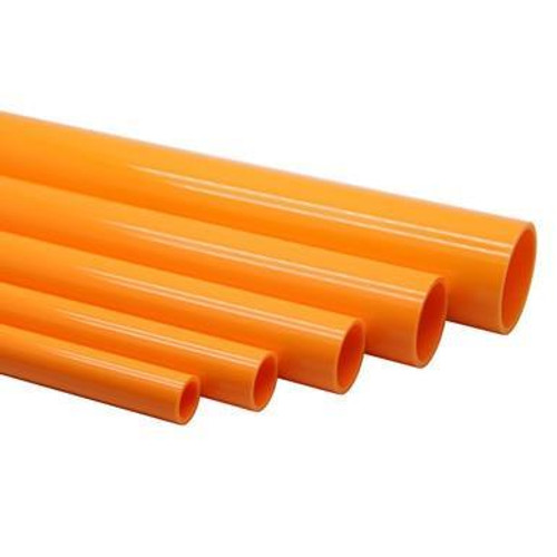 Orange DIN UPVC Pipe Per Metre