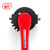WF Grey UPVC ANSI SCH80 with Red Handle Wafer Butterfly Valve