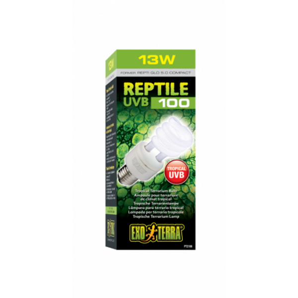 Exo Terra Reptile UVB 100 (Repti Glo 5.0 Compact Fluorescent) Tropical