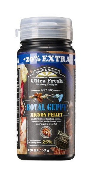 AZOO Ultra Fresh Royal Guppy Mignon Pellet 120mL