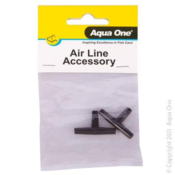 Aqua One Air Line Accessory T Piece 2pk