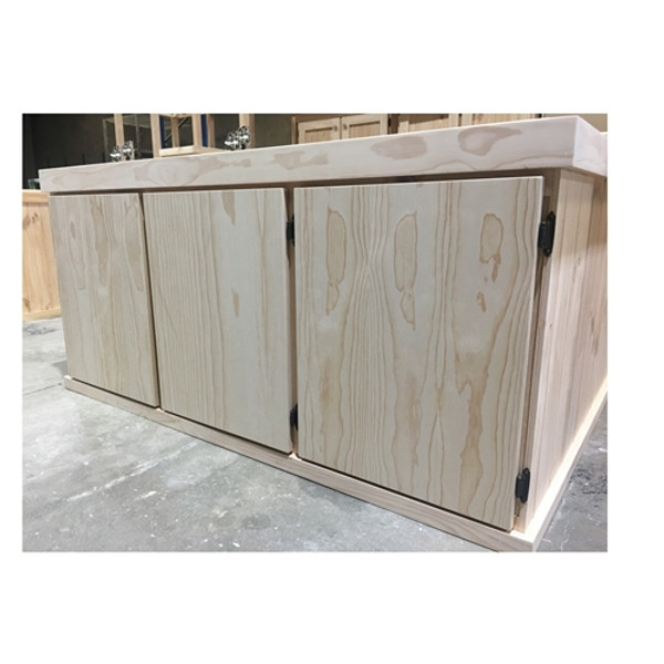 Pine Aquarium Cabinet Flat Door