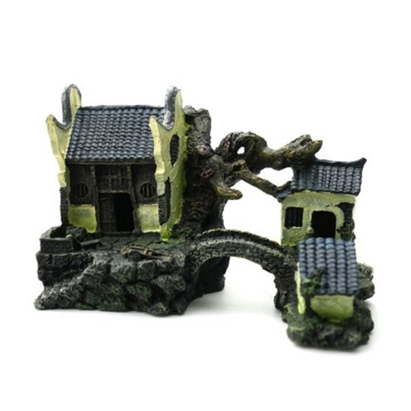 Bioscape Chinese Village with Bridge 20.5 x 13 x 12.5cm Bioscape Chinese Village with Bridge 20.5 x 13 x 12.5cm