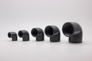 Grey DIN 90 Degree Threaded Elbow