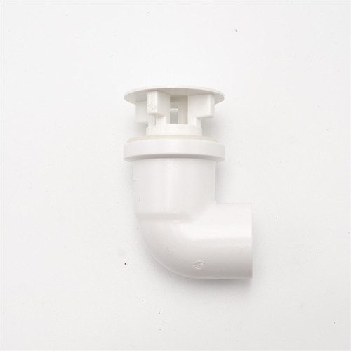 White DIN 90 Degree Drainage Tank Fitting