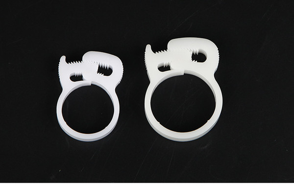 White Nylon Hose Clamps