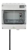 Earthing pin plug + control box<br />The 230V version is delivered ready to operate with control box.