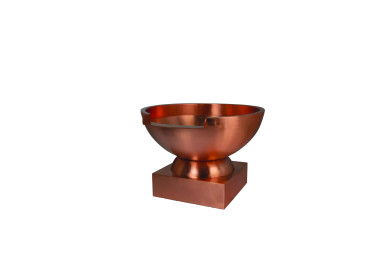 COPPER BOWL PEDESTAL