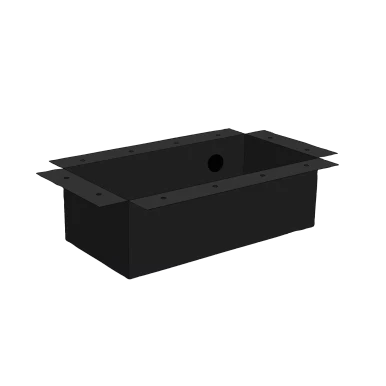 4' x 2' Flex Hardscape Basin - Black