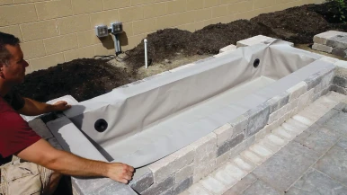 4' x 2' Flex Hardscape Basin - Grey