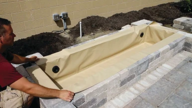 4' x 2' Flex Hardscape Basin - Tan