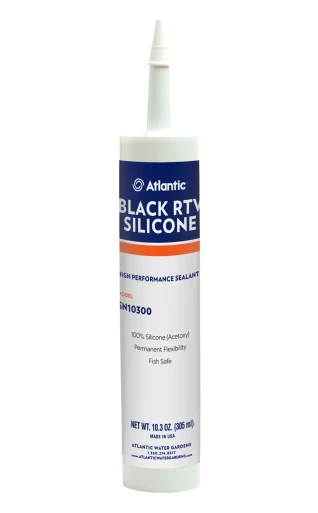 BLACK RTV SILICONE - 10.3 OZ