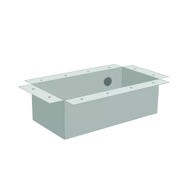 24" Stainless Steel Spillway Bundle w/Grey Liner