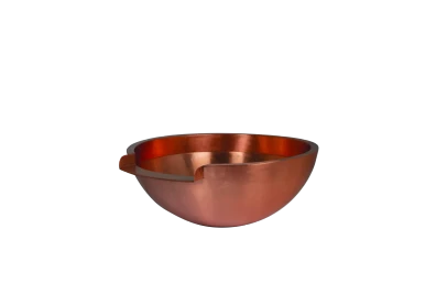 26" Round Copper Bowl Bundle w/Black Liner