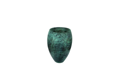 32" AURA VASE - VERDE BRASS