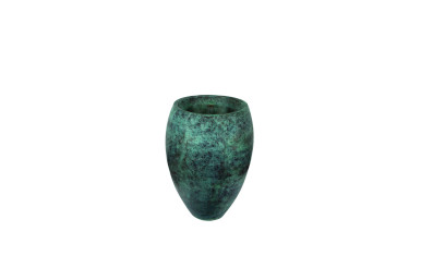 32" AURA VASE - VERDE BRASS