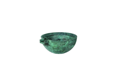 30" Bowl w/4" Spillway - Verde Brass