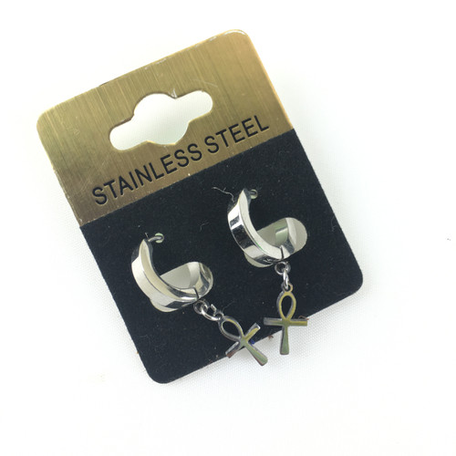 Silver Unk Small Hoop Earrings 