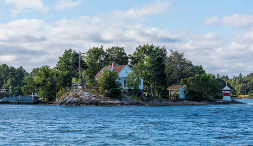Jual Poster Houses Rivers Sky Sweden 1Z