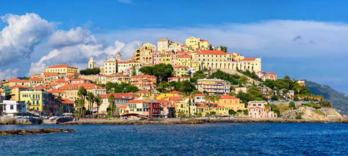 Jual Poster Italy Houses Coast Imperia Bay 1Z