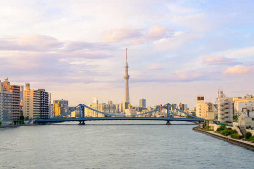 Jual Poster Japan Tokyo Houses Rivers Bridges Sky 1Z