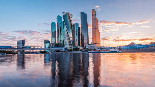Jual Poster Moscow Russia Skyscrapers Rivers Evening Moscow 1Z