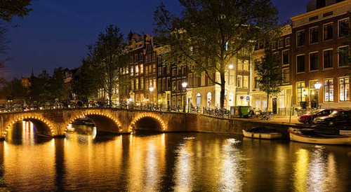 Jual Poster Netherlands Amsterdam Houses Bridges Marinas Canal 1Z 001