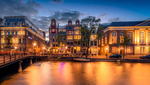Jual Poster Netherlands Amsterdam Houses Rivers Bridges 1Z