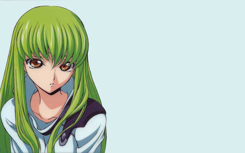 Poster C.C. (Code Geass) Girl Green Hair Anime Code Geass APCA