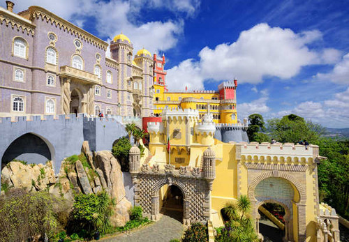 Jual Poster Portugal Houses Pena palace Sintra Palace Design 1Z