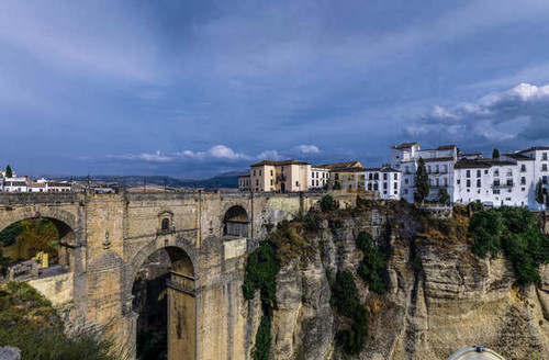 Jual Poster Spain Houses Bridges Ronda Andalusia Crag 1Z