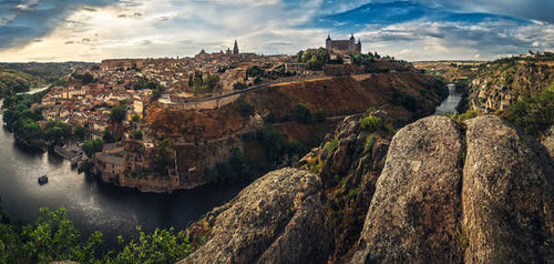 Jual Poster Spain Toledo Houses Rivers Crag 1Z