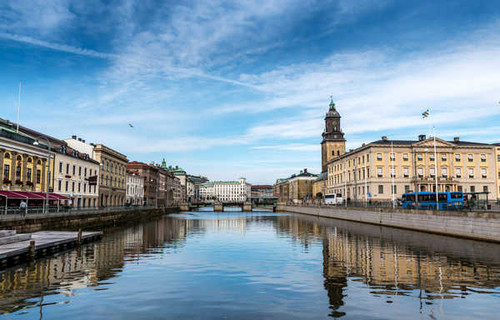 Jual Poster Sweden Houses Rivers Bridges Gothenburg 1Z