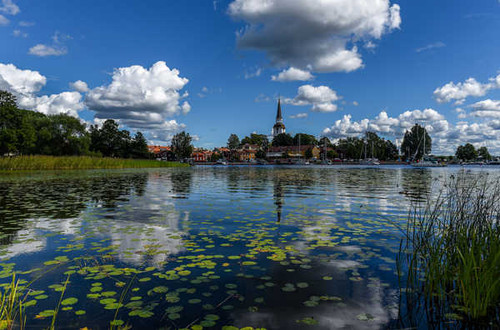Jual Poster Sweden Houses Rivers Sky Strangnas Clouds 1Z