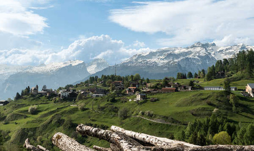 Jual Poster Switzerland Houses 1Z 040