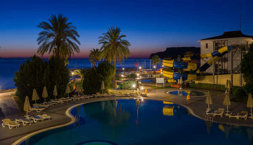 Jual Poster Turkey Evening Resorts Antalya Palms Pools 1Z