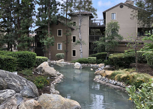 Jual Poster USA Houses Pond Stones Rancho Cucamonga California 1Z