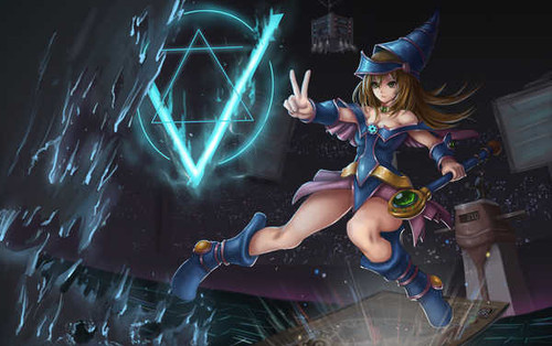 Poster Dark Magician Girl Magician Yu Gi Oh! Yu Gi Oh! APC Poster Dark Magician Girl Magician Yu Gi Oh! Yu Gi Oh! APC