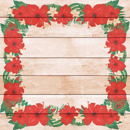 Jual Poster Lilies Painting Art Wood planks Template greeting WPS